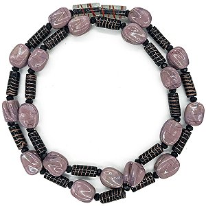 Guia Em Firmas De Murano Candomblé Vermelho/Incolor/Preto