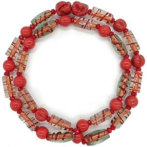 Guia Em Firmas De Murano Candomblé Vermelho M3