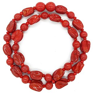 Guia Em Firmas De Murano Candomblé Vermelho M1