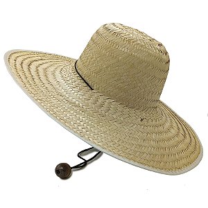 Chapéu De Palha Camping C/ Alça Pesca Marinheiro Jurema