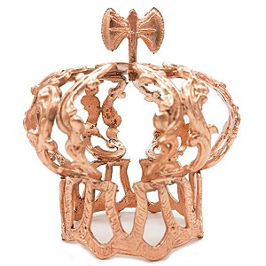 Mini Coroa P/ Assentamento De Xangô Cobre