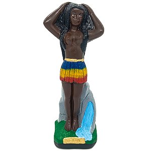 Imagem Cabocla Iara De Gesso 20Cm Estátua