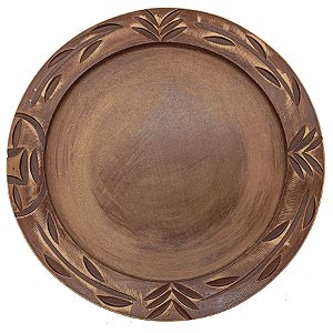 Tabuleiro Opon Ifá P/ Jogo Búzios Madeira Entalhada Grande