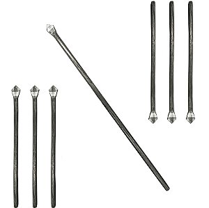 Jogo C/ Sete 7 Ponteiros Seta De Ferro P/ Assentamento