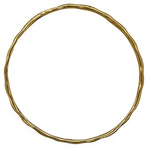 Ide Pulseira Premium Orixá Fino Dourado Grande