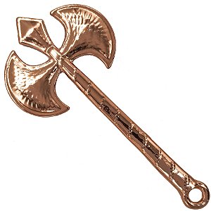 Pingente Grande Machado Ofá Xangô Cobre P/ Assentamento Igbá