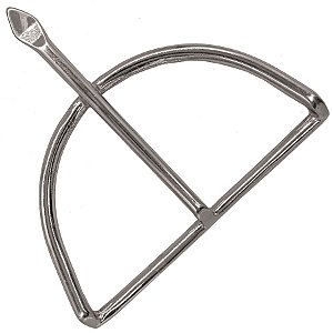 Arco Ofá Prata Pequeno Ferramenta Assentamento Orixá Igbá