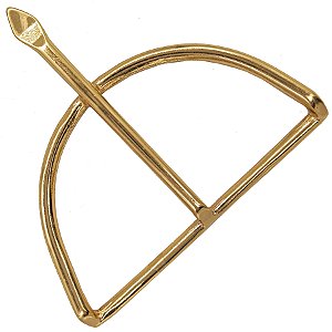 Arco Ofá Dourado Pequeno Ferramenta Assentamento Orixá Igbá