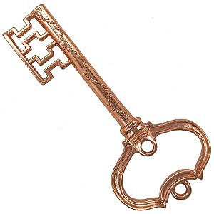 Chave Cobre Grande da Sorte P/ Assentamento Igba Salomão