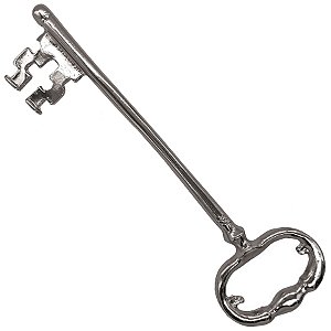 Chave Prata Grande Oval Atrai Sorte Assentamento Iga Salomão