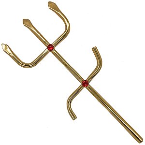 Tridente C/ Pedraria Garfo Exú Ferramenta Assentamento Igbá