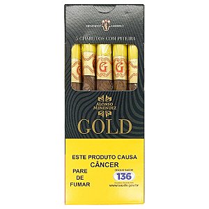 Charuto C/ Piteira Alonzo Menendez Gold Cx 5un Cigarrilha