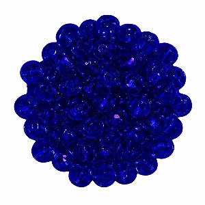 Pacote 160un Cristal 6mm Marinho Conta Para Guia