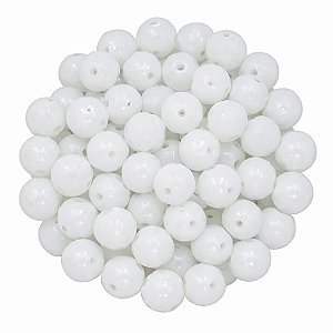 Pacote 160un Cristal 6mm Branco Conta Para Guia