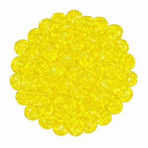 Pacote 160un Cristal 6mm Amarelo Claro Conta Para Guia