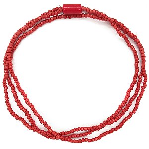 Guia Simples de Missanga Vermelho C/ Firma