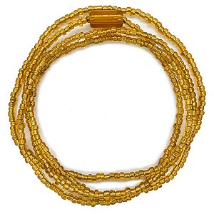 Guia Simples de Missanga Dourado C/ Firma