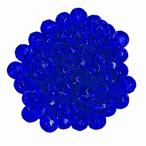 Pacote 160un Cristal 10mm Marinho Conta Para Guia