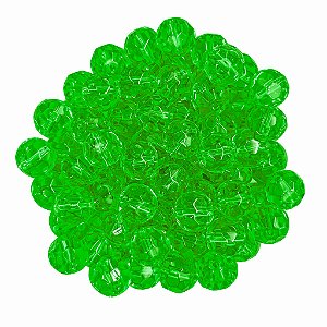 Pacote 160un Cristal 10mm Verde Claro Conta Para Guia