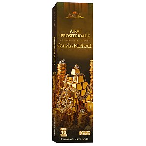 Incenso Premium 10 Varetas Atrai Prosperidade Canela e Patchouli