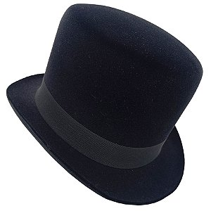 Cartola Alta Veludo Premium Exu Preto