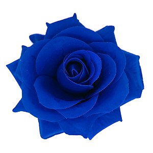 Presilha Rosa Azul Marinho Flor De Cabelo Para Pombagira Cigana
