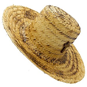 Chapéu Palha P/ Preto Velho C/ Cruz Queimado