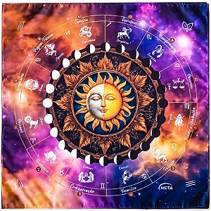 Toalha P/ Leitura de Tarot Sol Umbanda