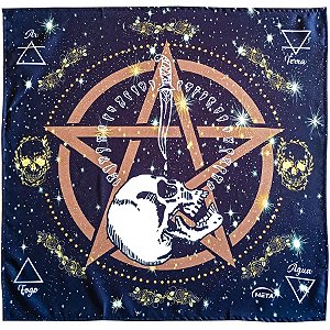 Toalha P/ Leitura de Tarot Negro Umbanda