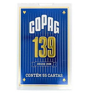Baralho Clássico Copag139 Azul Original 55 Cartas