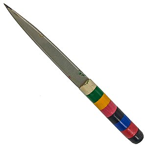 Ponteiro N3 Faca Punhal 15cm P/ Assentamento Cabo Plástico Colorido