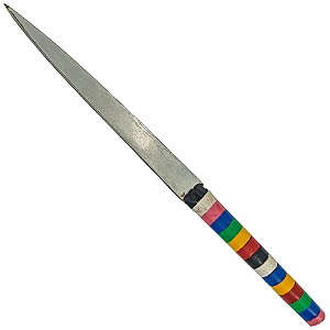 Ponteiro N5 Faca Punhal 19cm P/ Assentamento Cabo Plástico Colorido