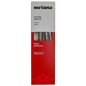 Incenso Natural Nirvana Inspira 9 Varetas 13 Pimentas