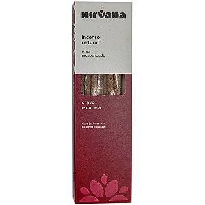 Incenso Natural Nirvana Inspira 9 Varetas Cravo/Canela