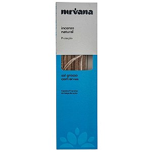 Incenso Natural Nirvana Inspira 9 Varetas Sal Grosso C/ Ervas