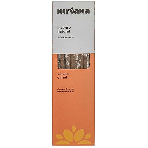 Incenso Natural Nirvana Inspira 9 Varetas Vanilla/Mel