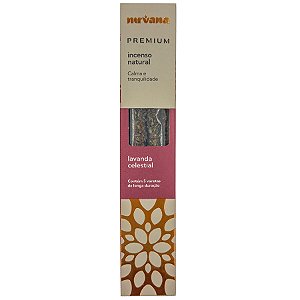 Incenso Natural Nirvana Inspira 5 Varetas Premium Lavanda Celestial