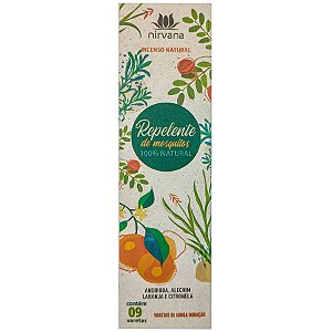 Incenso Natural Nirvana Andiroba/Alecrim/Laranja/Citronela Repelente