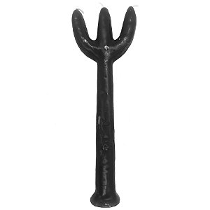Vela de Magia Tridente Receptivo Pombagira Preto