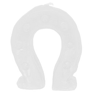 Vela de Magia Prosperidade Sorte Ferradura Branca