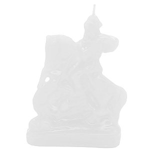 Vela de Magia São Jorge Guerreiro Branco