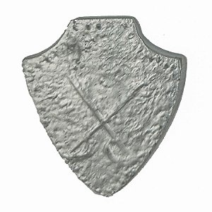 Escudo de Chumbo P/ Assentamento Magias Rituais e Patuás