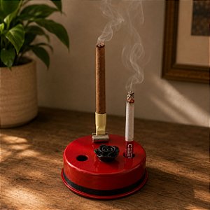 Ofertório Suporte Ofertador Vermelho Pombagira Cigarrilha/Cigarro