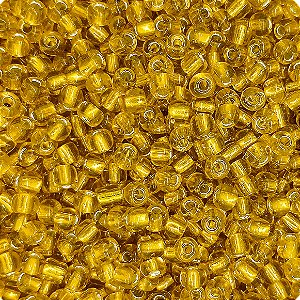 Miçanga Pacote 500g Conta de Missanga Cristalizada Amarelo