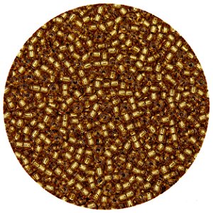 Miçanga Pacote 100g Conta de Missanga Cristalizada Dourado