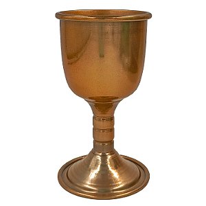 Taça Cálice Cigano Latão Metalizado Cobre