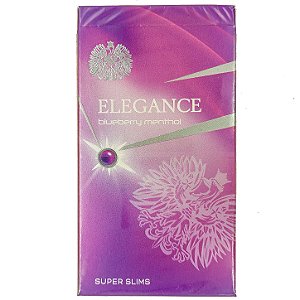 Cigarro Extra Fino Elegance Cigarettes Slim 20Un Blueberry (Roxo)