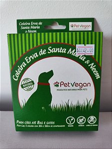 Coleira Repelente Petveg até 8 Kg e gatos