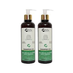 Kit 2 Shampoo para Cães e Gatos com Pele Sensível | Limpeza Suave | Universo Bicho Zen