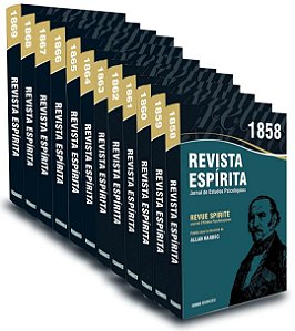 Coleção Revista Espírita - 1858 a 1869 - 12 Volumes